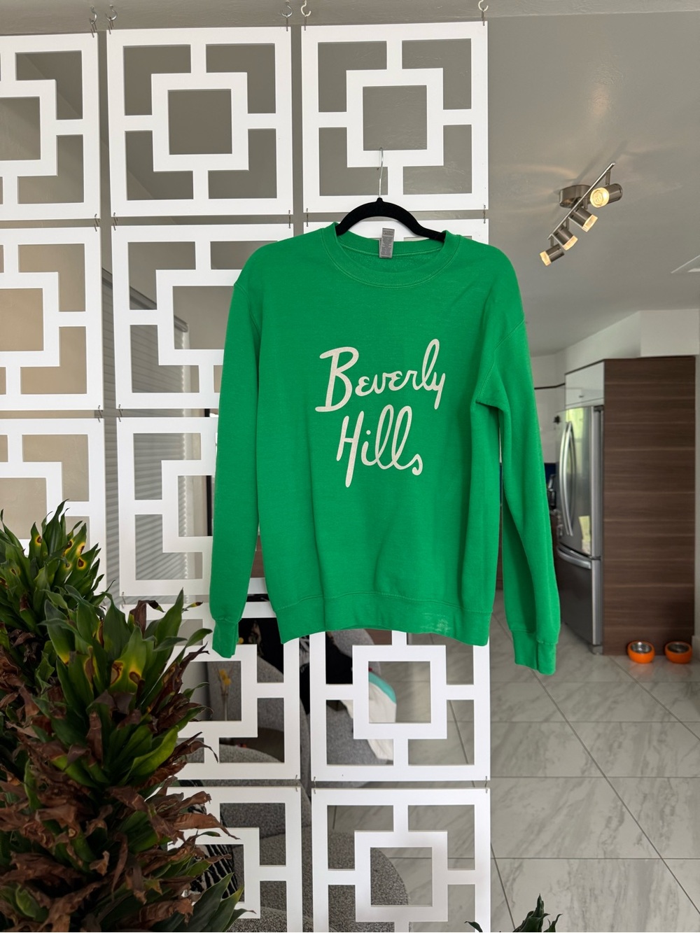 Green "Beverly Hills" Graphic Sweatshirt